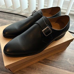 Wills Vegan Store - Size US 13 / EU 47 Goodyear Welt Monk - Black